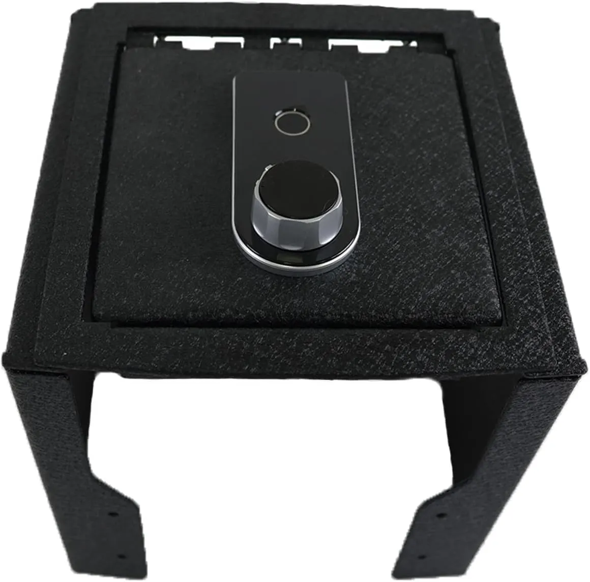 Center Console Gun Safe - Console Gun Vault Compatible with Ford Maverick 2022-2025, High Security Armrest Lock Box with Fingerprint Lock with Key