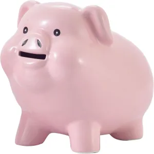 Ceramic Pig Piggy Bank for Adults Must Break to Open,Girls Coin Bank for Boys,Money Box for Cash Gift,Tip Money Jar,Alcancias De Dinero Para Adultos Niños,Cash Saving,Modern Home Decor Living Room