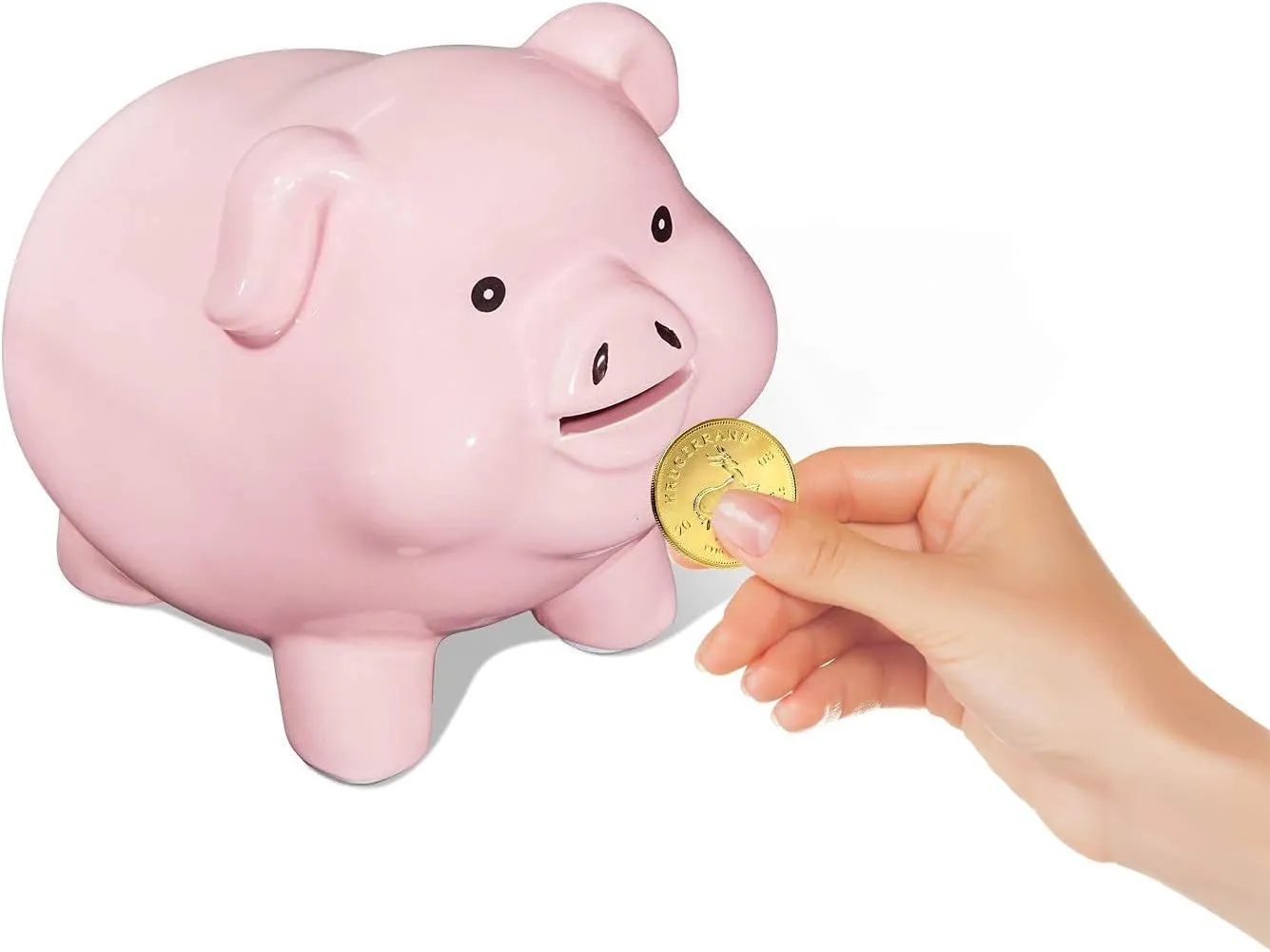 Ceramic Pig Piggy Bank for Adults Must Break to Open,Girls Coin Bank for Boys,Money Box for Cash Gift,Tip Money Jar,Alcancias De Dinero Para Adultos Niños,Cash Saving,Modern Home Decor Living Room