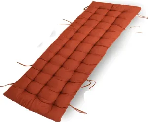 Chair Pad Soft and Comfortable Sunbed Cushion Deck Chairs Cotton Cushion for Garden Outdoor Patio Sun Loungers Bed Recliner Lounger Cushion （No Chair） (Color : Orange, Size : 160X50cm)