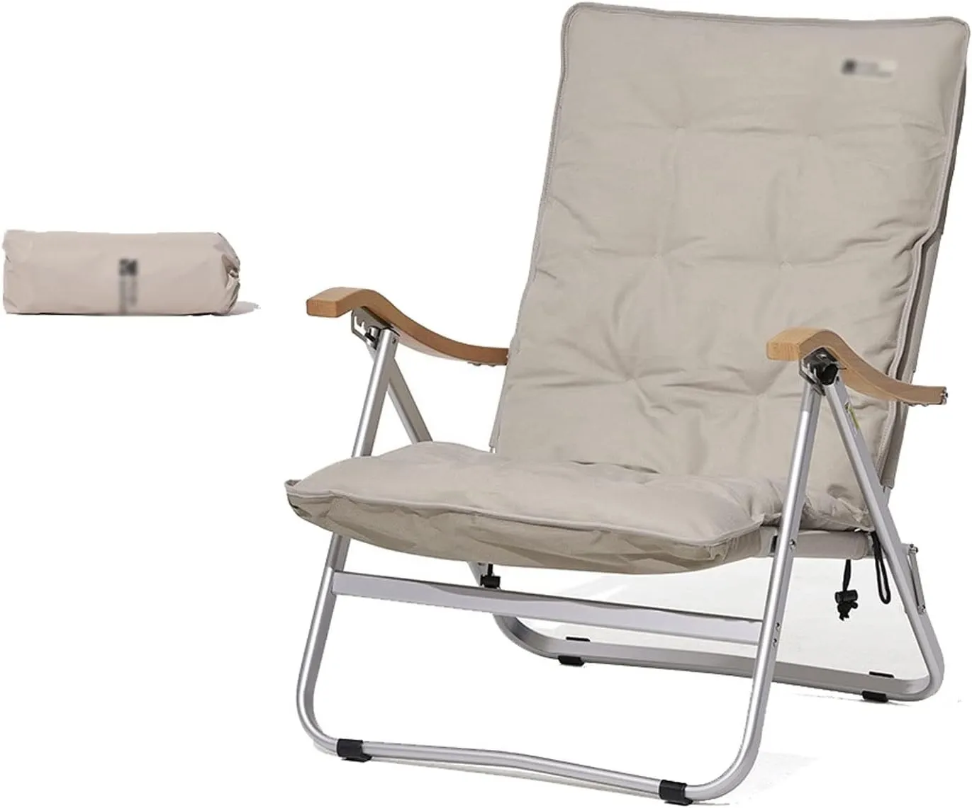 Chairs Camping Backrest Folding Folding Chair Solid Angle Adjustable The Reclining Chair Portable