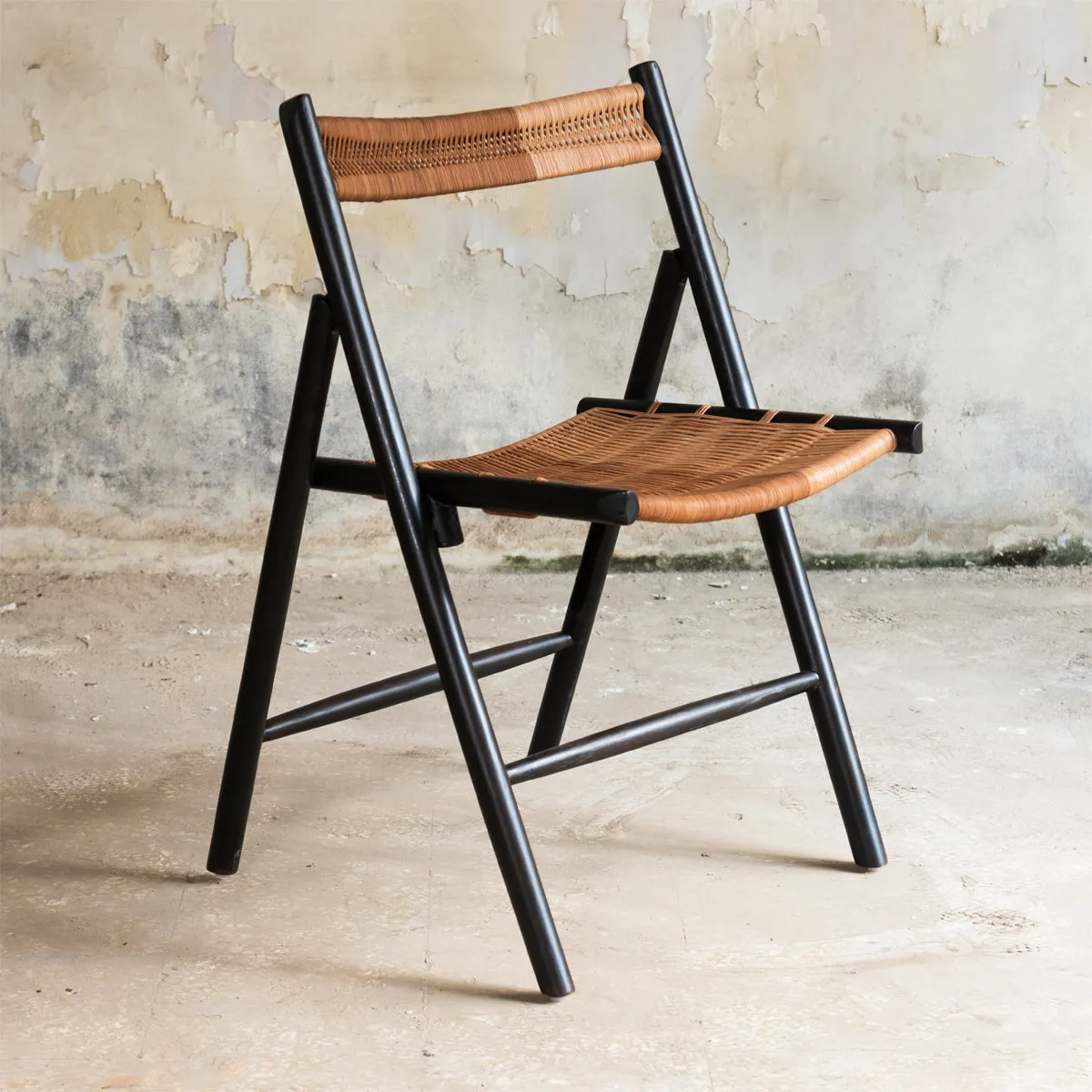 CHAMFER CHAIR LEATHER - BURNT (YAKISUGI)