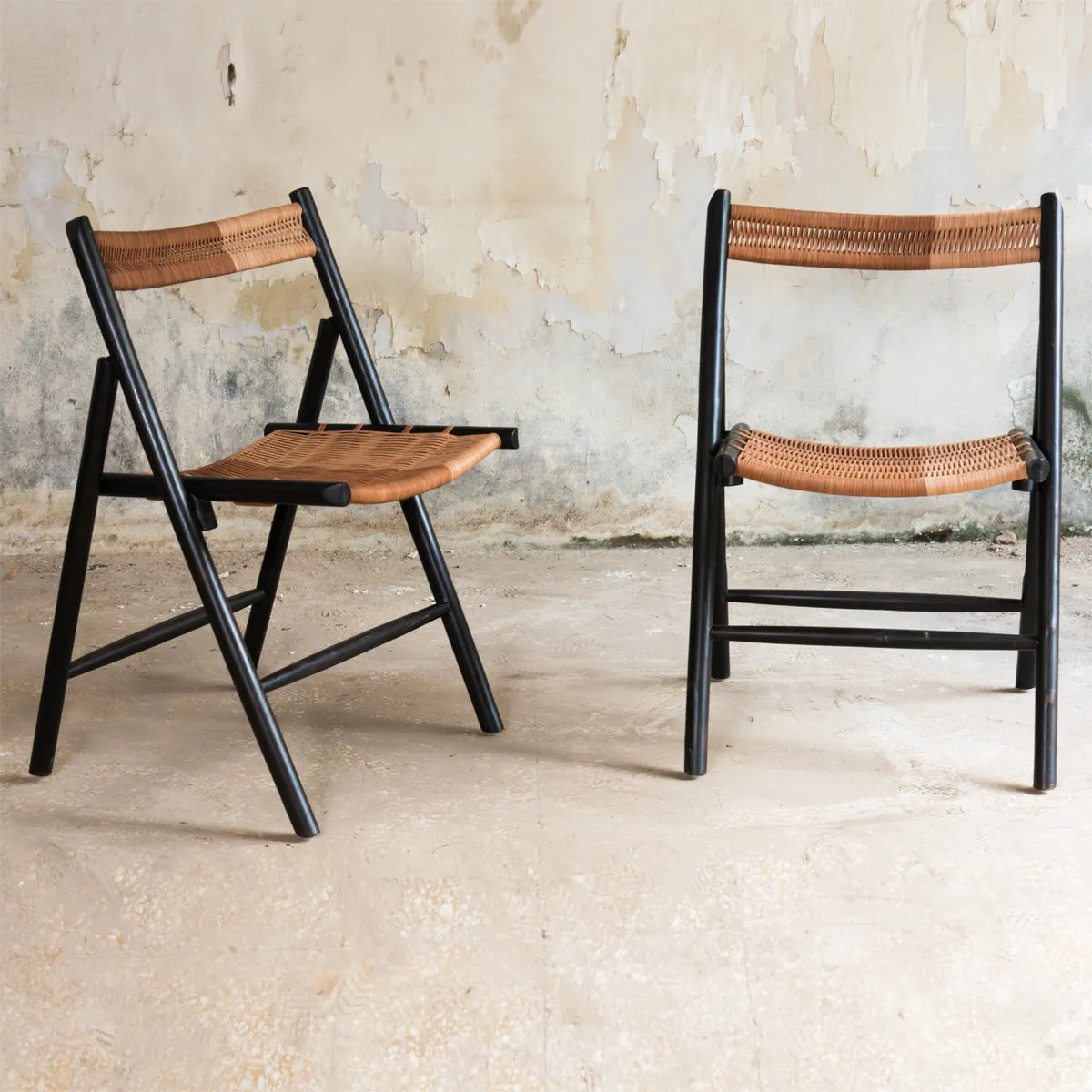 CHAMFER CHAIR LEATHER - BURNT (YAKISUGI)