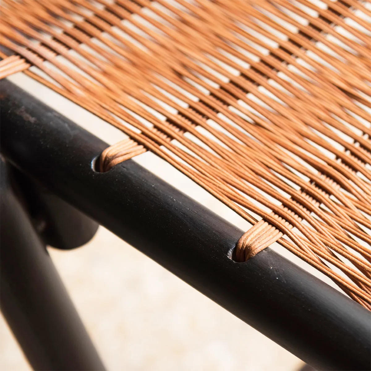 CHAMFER CHAIR LEATHER - BURNT (YAKISUGI)