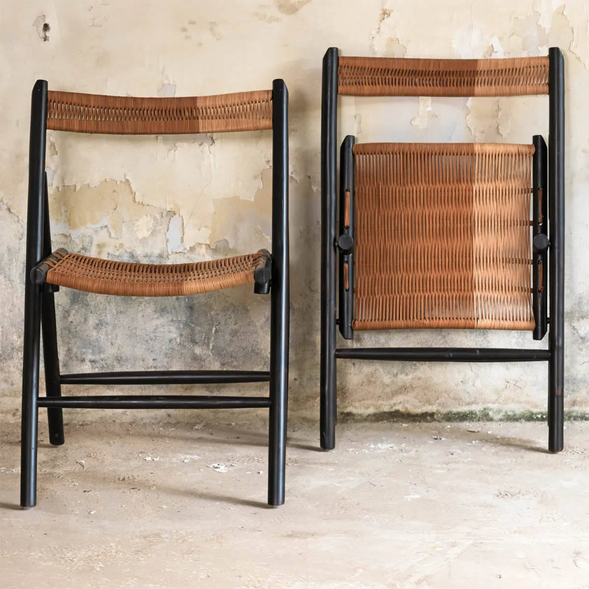 CHAMFER CHAIR LEATHER - BURNT (YAKISUGI)
