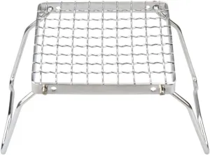 Charcoal s, Stainless Steel Mini Stove Head Bracket Folding Camping Encryption Pan Mesh Pot Rack