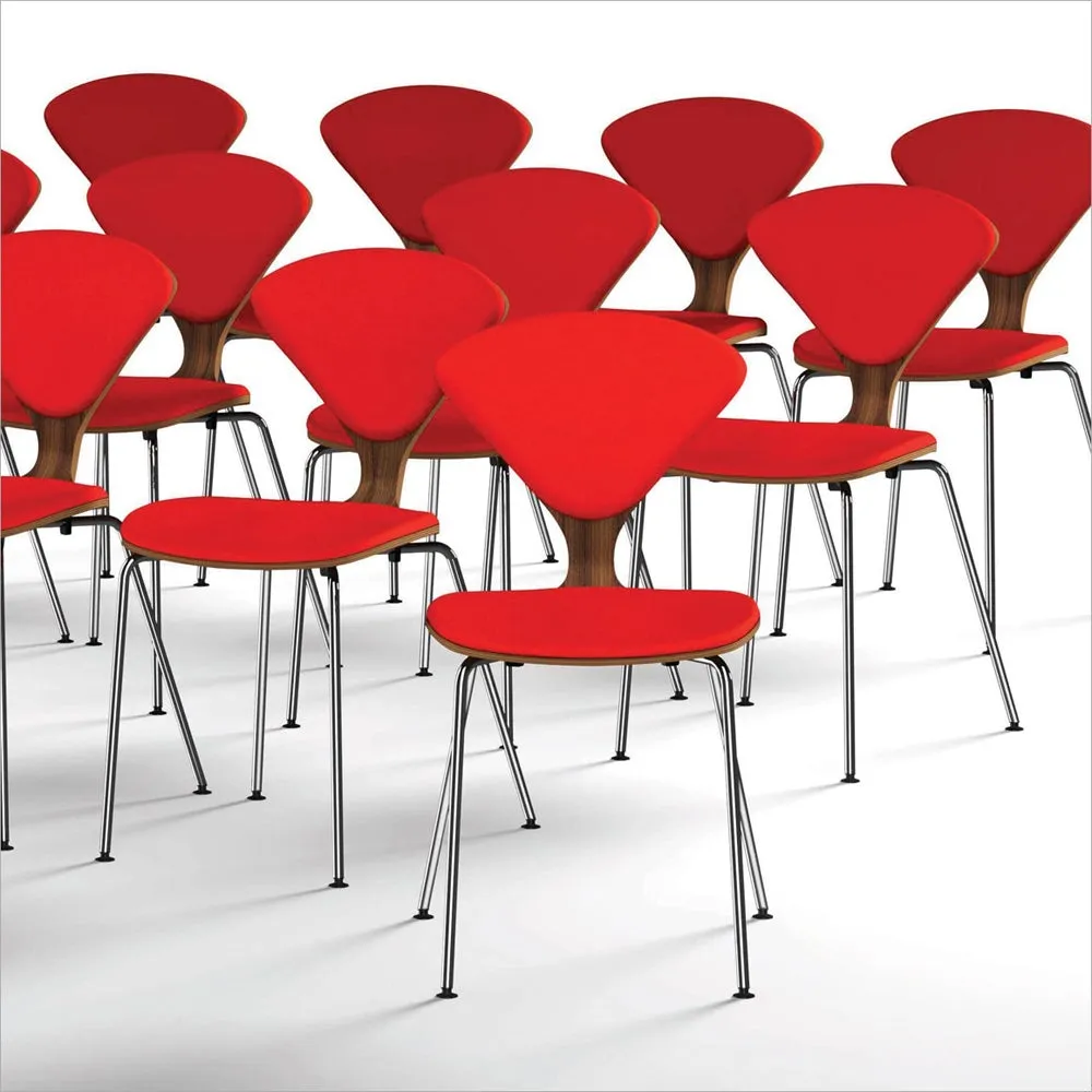 Cherner Metal Leg Side Chair - Upholstered Seat & Back