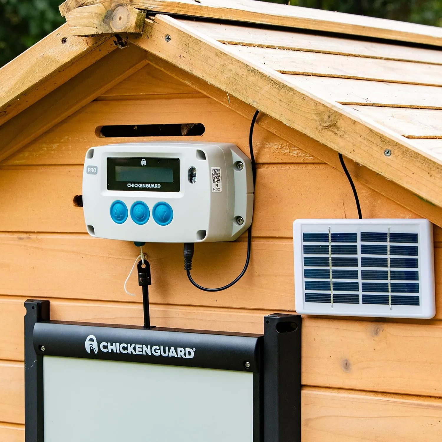 ChickenGuard Automatic Chicken Coop Door Opener, Power by Solar/Batteries/Electric. Strong Motor Lifts 2kg; Timer/Light Sensing; Motor Units only or Combination Kits (PRO   Door   Solar Kit)
