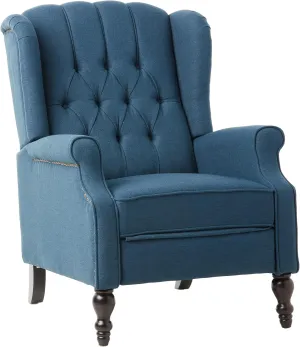 Christopher Knight Home Walter Fabric Recliner, Dark Blue