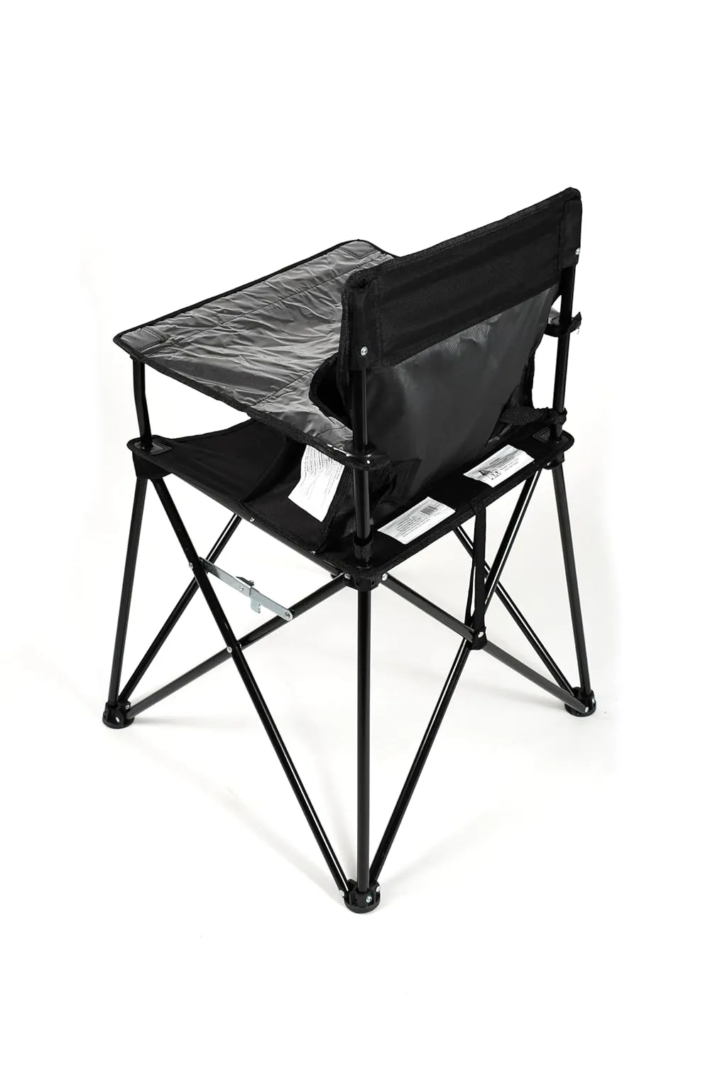ciao! baby Portable High Chair for Travel, Fold Up High Chair with Tray, Black