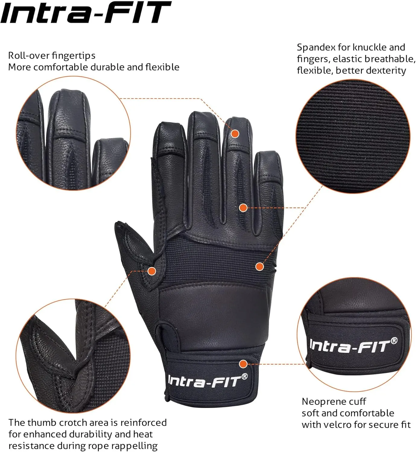 Climbing Gloves Rope Gloves,Perfect for Rappelling Rescue Rock/Tree/Wall/Mountain Climbing,Adventure,Outdoor Sports