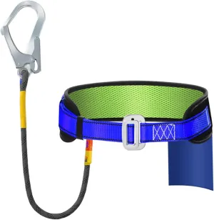 Climbing Safety Harness with Snap Hook - Blue