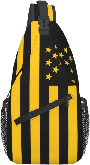 Club Atletico Penarol Flag Small Crossbody Backpack Sling Bag For Men Women Mini One Shoulder Chest Bags Gym Sport Travel Hiking Daypack