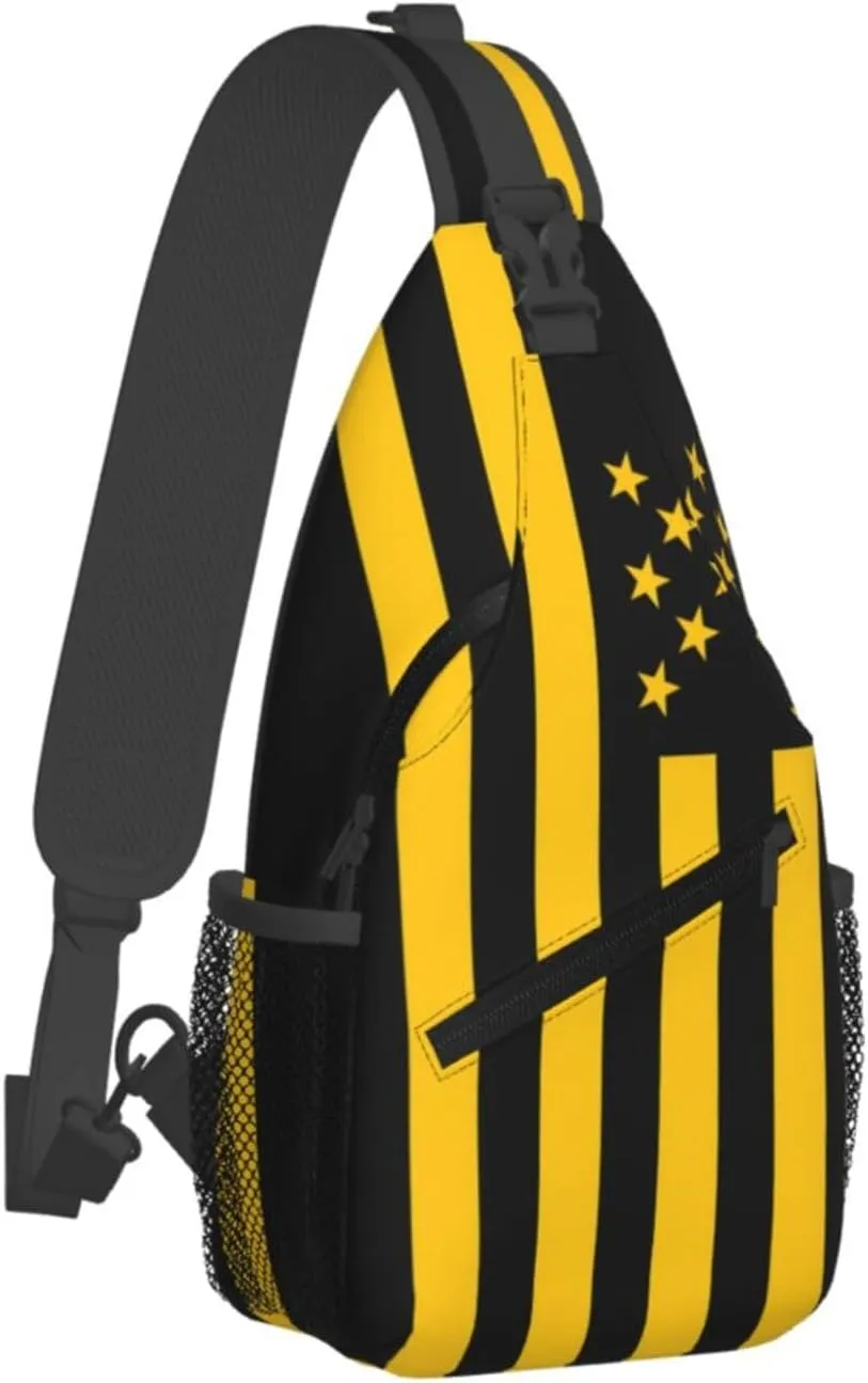 Club Atletico Penarol Flag Small Crossbody Backpack Sling Bag For Men Women Mini One Shoulder Chest Bags Gym Sport Travel Hiking Daypack