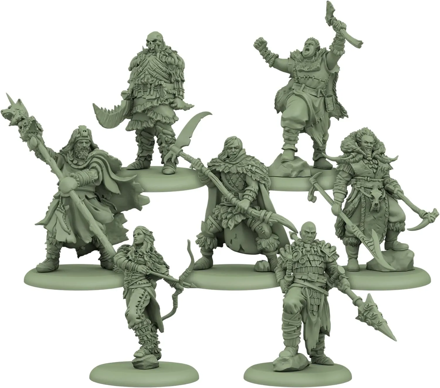 CMON A Song of Ice and Fire Tabletop Miniatures Free Folk Heroes I Box Set - Unleash Legendary Might, Strategy Game for Adults, Ages 14 , 2  Players, 45-60 Minute Playtime, Made by CMON