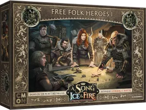 CMON A Song of Ice and Fire Tabletop Miniatures Free Folk Heroes I Box Set - Unleash Legendary Might, Strategy Game for Adults, Ages 14 , 2  Players, 45-60 Minute Playtime, Made by CMON