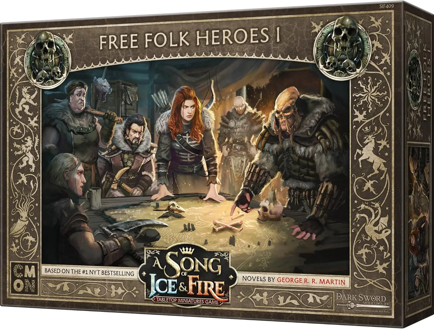 CMON A Song of Ice and Fire Tabletop Miniatures Free Folk Heroes I Box Set - Unleash Legendary Might, Strategy Game for Adults, Ages 14 , 2  Players, 45-60 Minute Playtime, Made by CMON