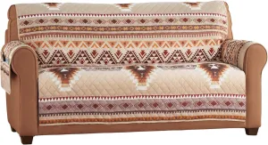 Collections Etc Quilted Neutral Southwest Geometric Furniture Cover