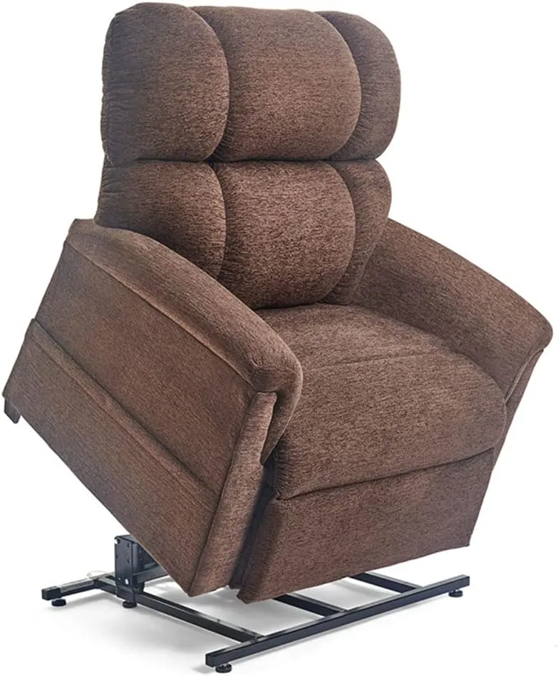 Comforter Series PR-531-MED Medium PR531M 375 lb. Weight Capacity 3 Position Power Lift Chair Recliner - Bittersweet Dark Brown Fabric