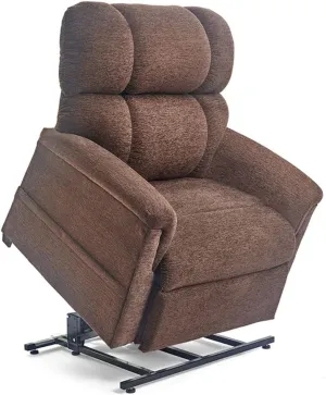 Comforter Series PR-531-MED Medium PR531M 375 lb. Weight Capacity 3 Position Power Lift Chair Recliner - Bittersweet Dark Brown Fabric