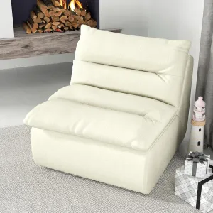Comfy Floor Lounge Chair for Back Support, Ergonomic Bean Bag Sofa, Lightweight Design for Living Room or Bedroom, Beige