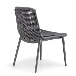 Como Rope Dining Chair – Modern Outdoor Seating with Aluminium Frame