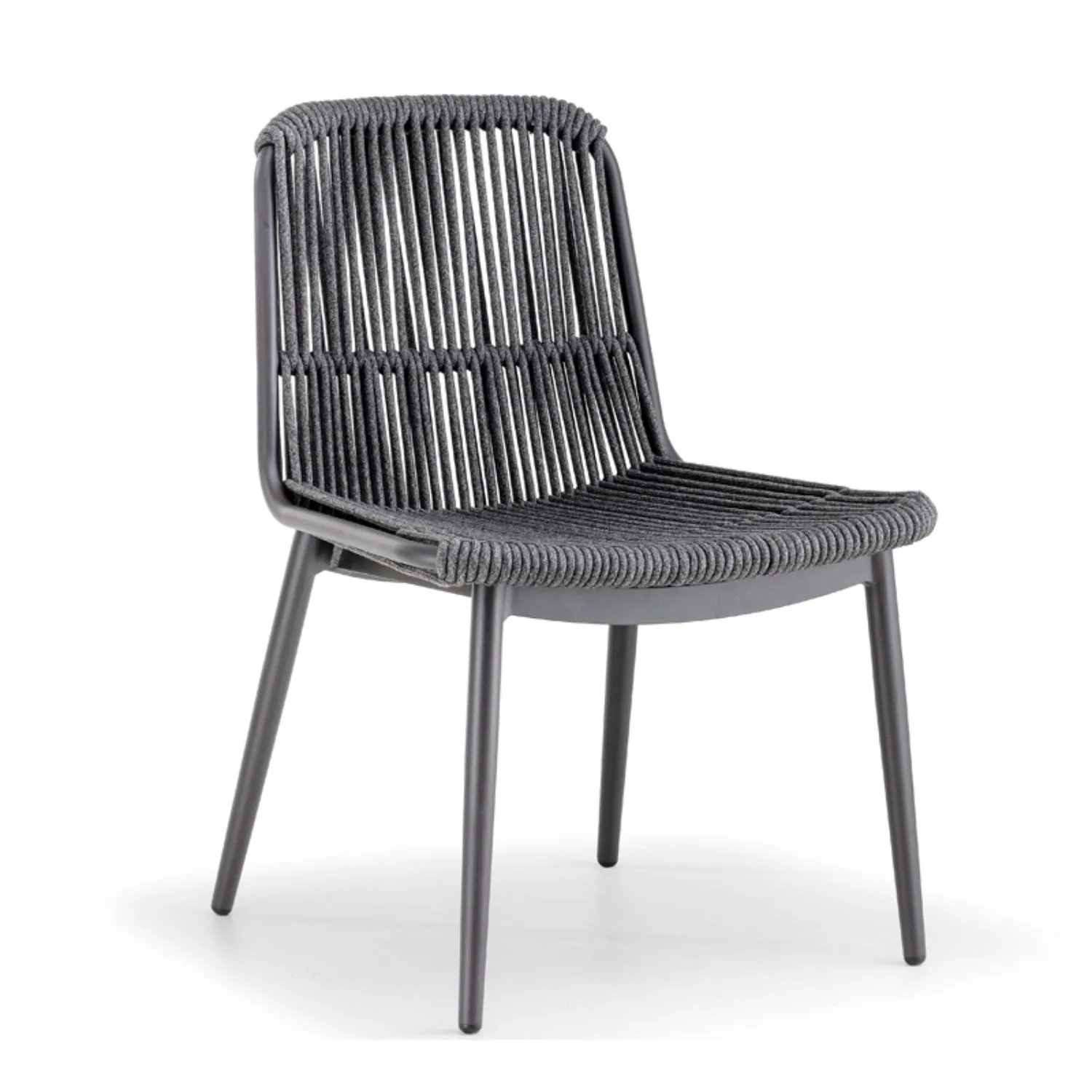 Como Rope Dining Chair – Modern Outdoor Seating with Aluminium Frame