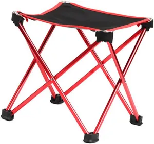 Compact Outdoor Folding Stool Portable Beach Chair Lightweight Hiking Stool Collapsible Camping Seat