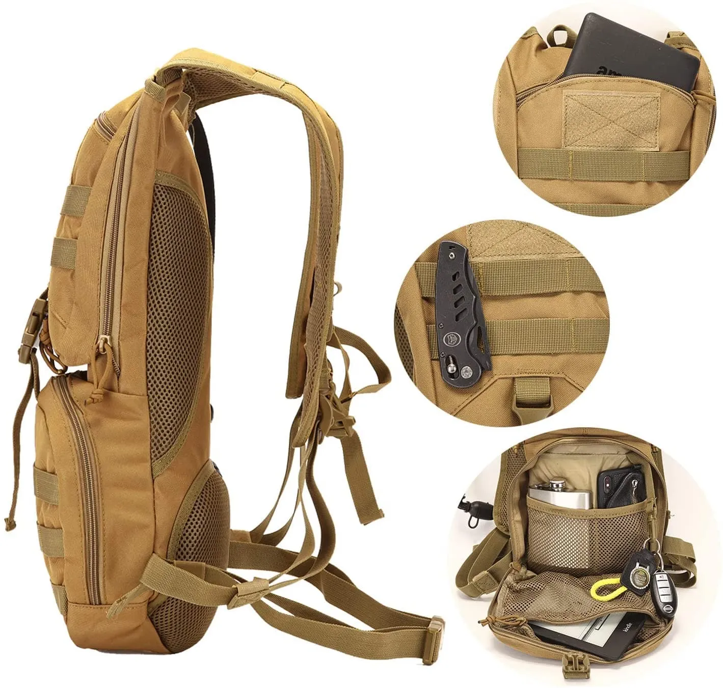 Complete Hydration Backpack Bundle Including a 3L Water Bladder