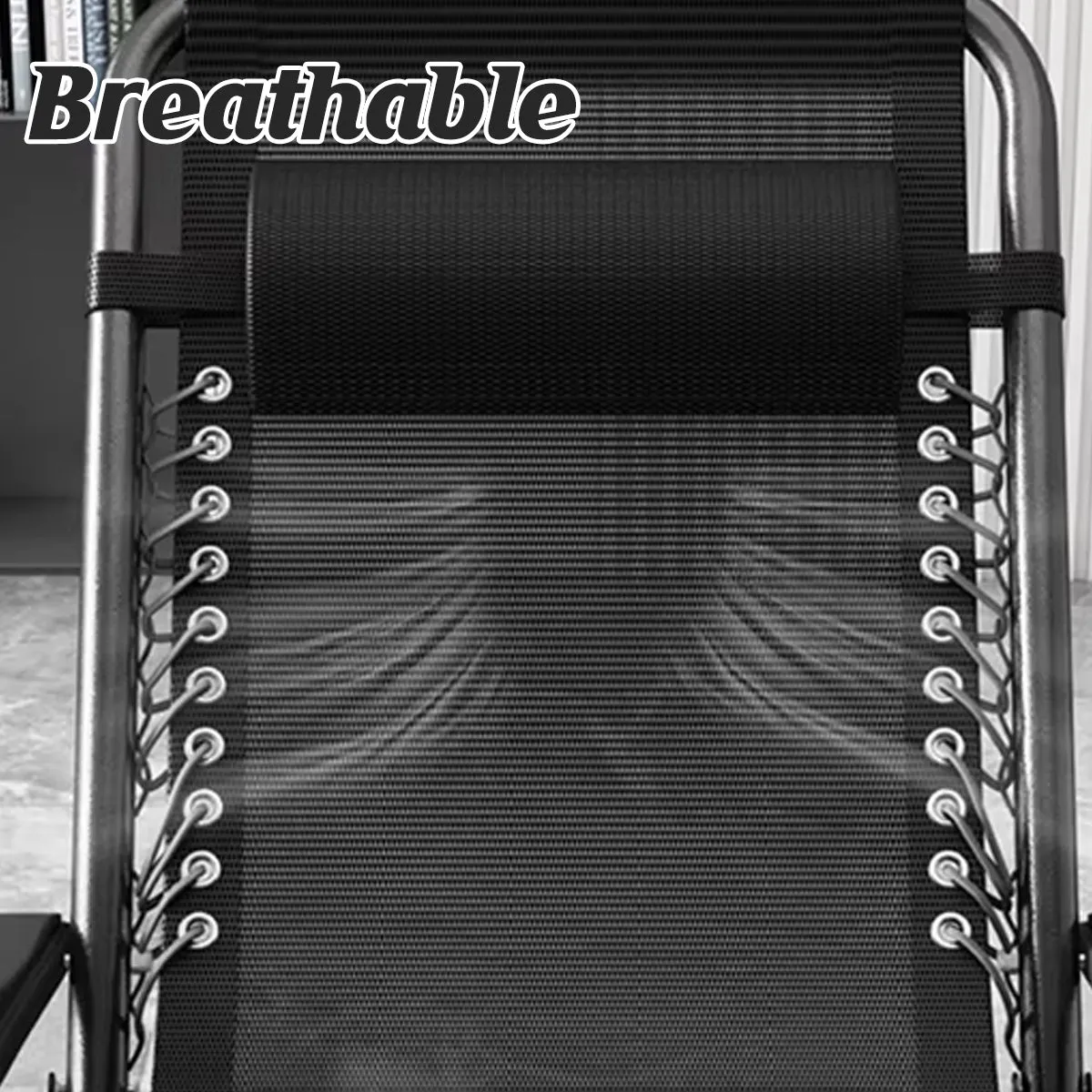 Cool Black Self-produced Nap Folding Recliner Office Lunch Beach Chair