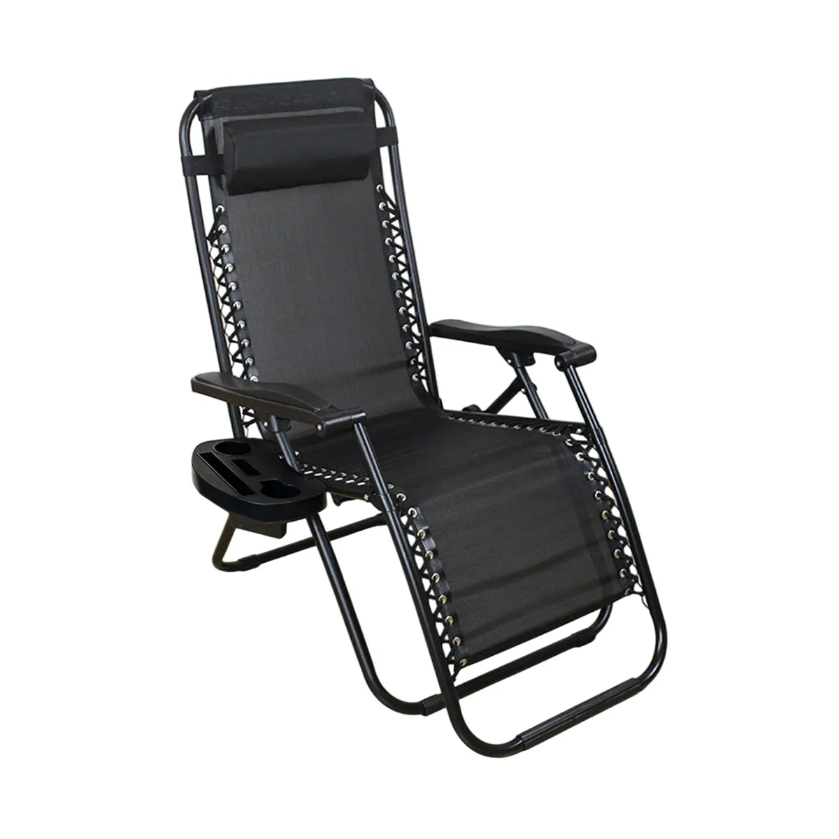 Cool Black Self-produced Nap Folding Recliner Office Lunch Beach Chair