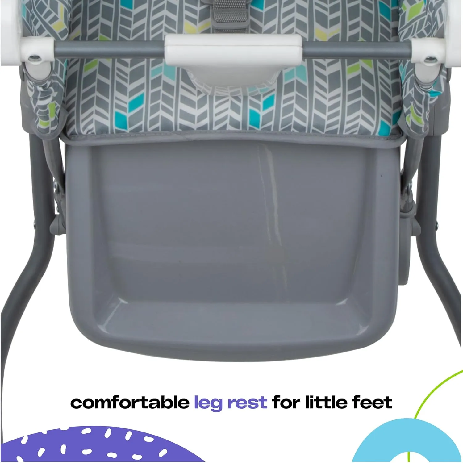 Cosco Kids Highchair for Baby, Simple Foldable High Chair, Convenient, Lightweight, and Compact Design, Posey Pop