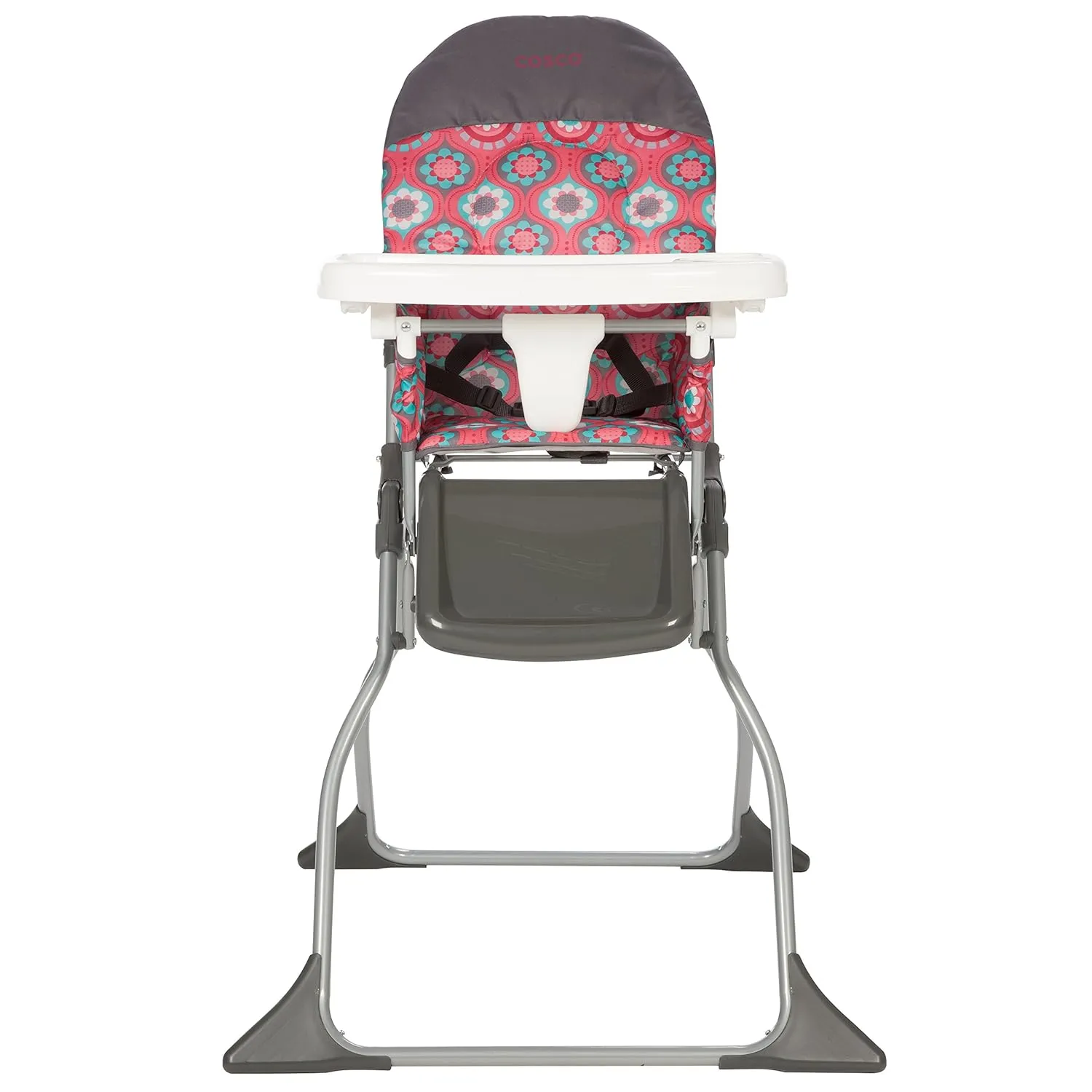 Cosco Kids Highchair for Baby, Simple Foldable High Chair, Convenient, Lightweight, and Compact Design, Posey Pop