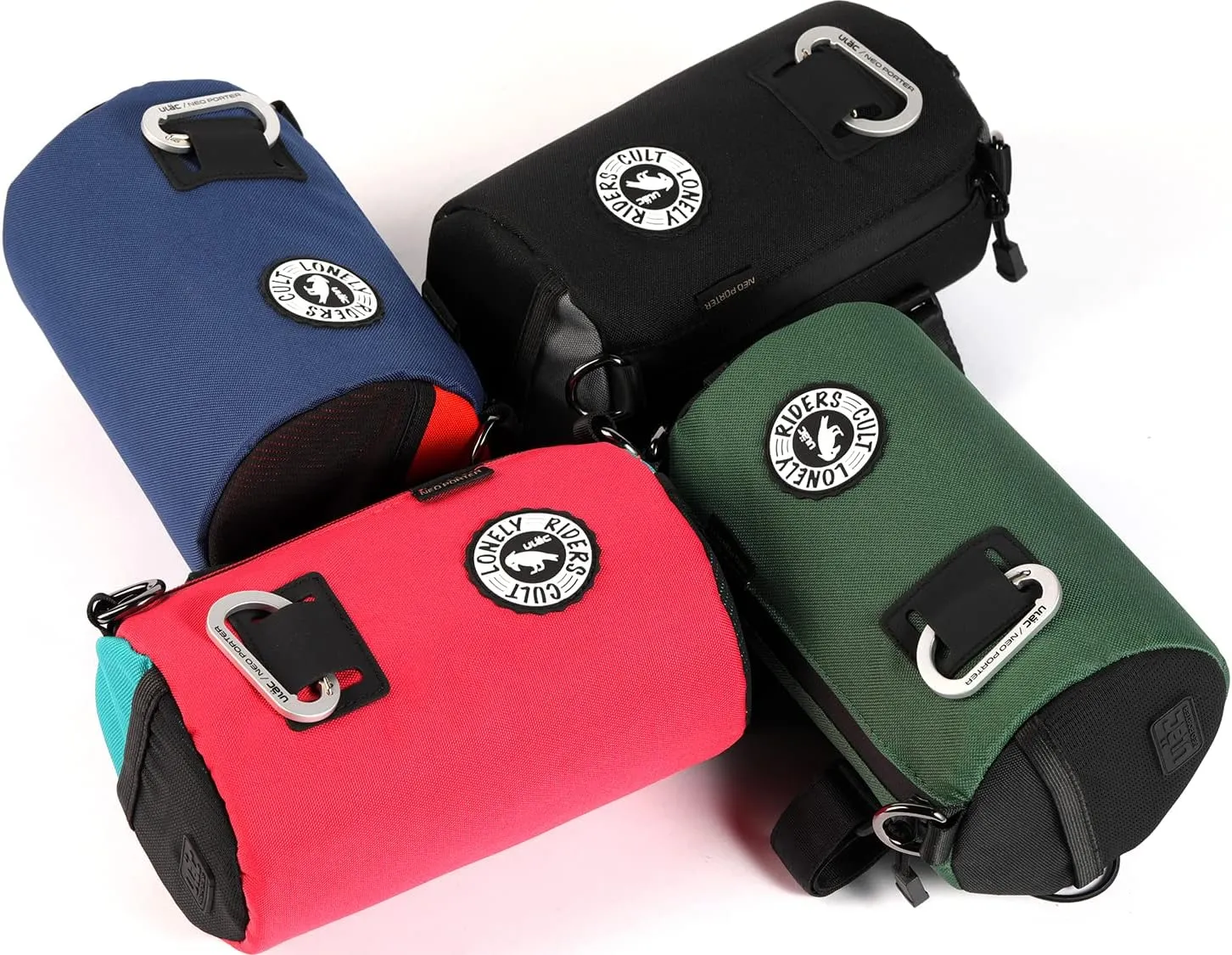 COURSIER COLLECTION Neo Porter Bike Feed Bag for Handlebar, with front eyelet accommodating lights and sunglasses and a shoulder strap for easy transport