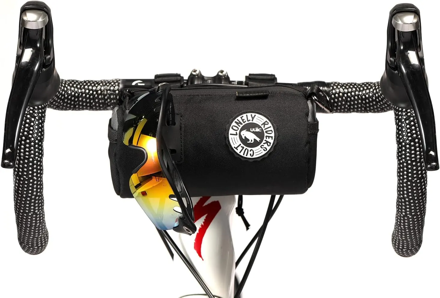 COURSIER COLLECTION Neo Porter Bike Feed Bag for Handlebar, with front eyelet accommodating lights and sunglasses and a shoulder strap for easy transport