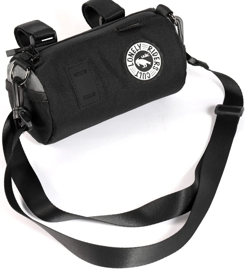 COURSIER COLLECTION Neo Porter Bike Feed Bag for Handlebar, with front eyelet accommodating lights and sunglasses and a shoulder strap for easy transport
