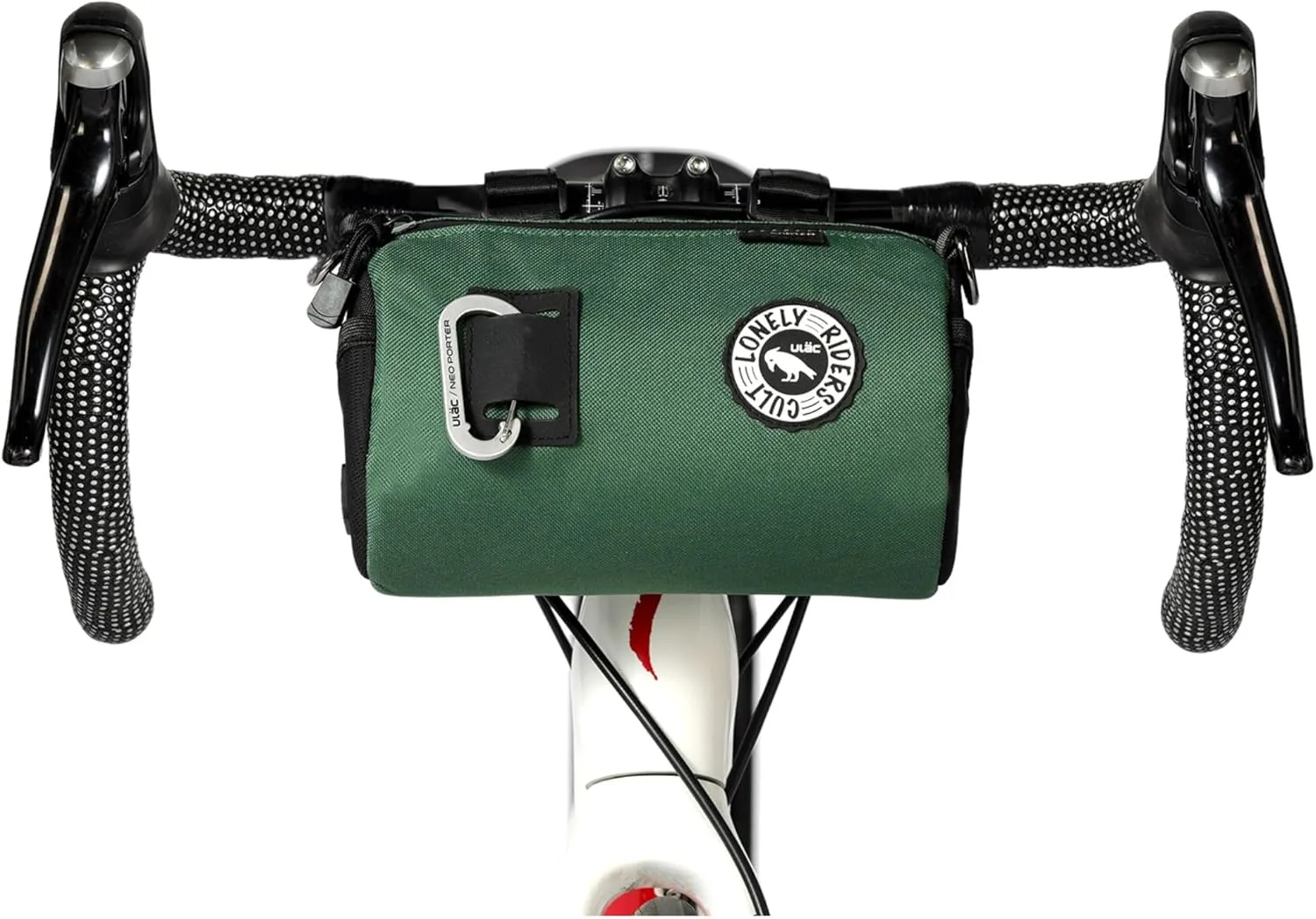 COURSIER COLLECTION Neo Porter Bike Feed Bag for Handlebar, with front eyelet accommodating lights and sunglasses and a shoulder strap for easy transport