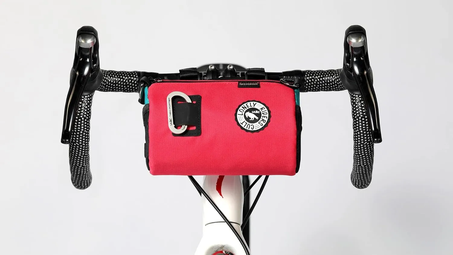 COURSIER COLLECTION Neo Porter Bike Feed Bag for Handlebar, with front eyelet accommodating lights and sunglasses and a shoulder strap for easy transport