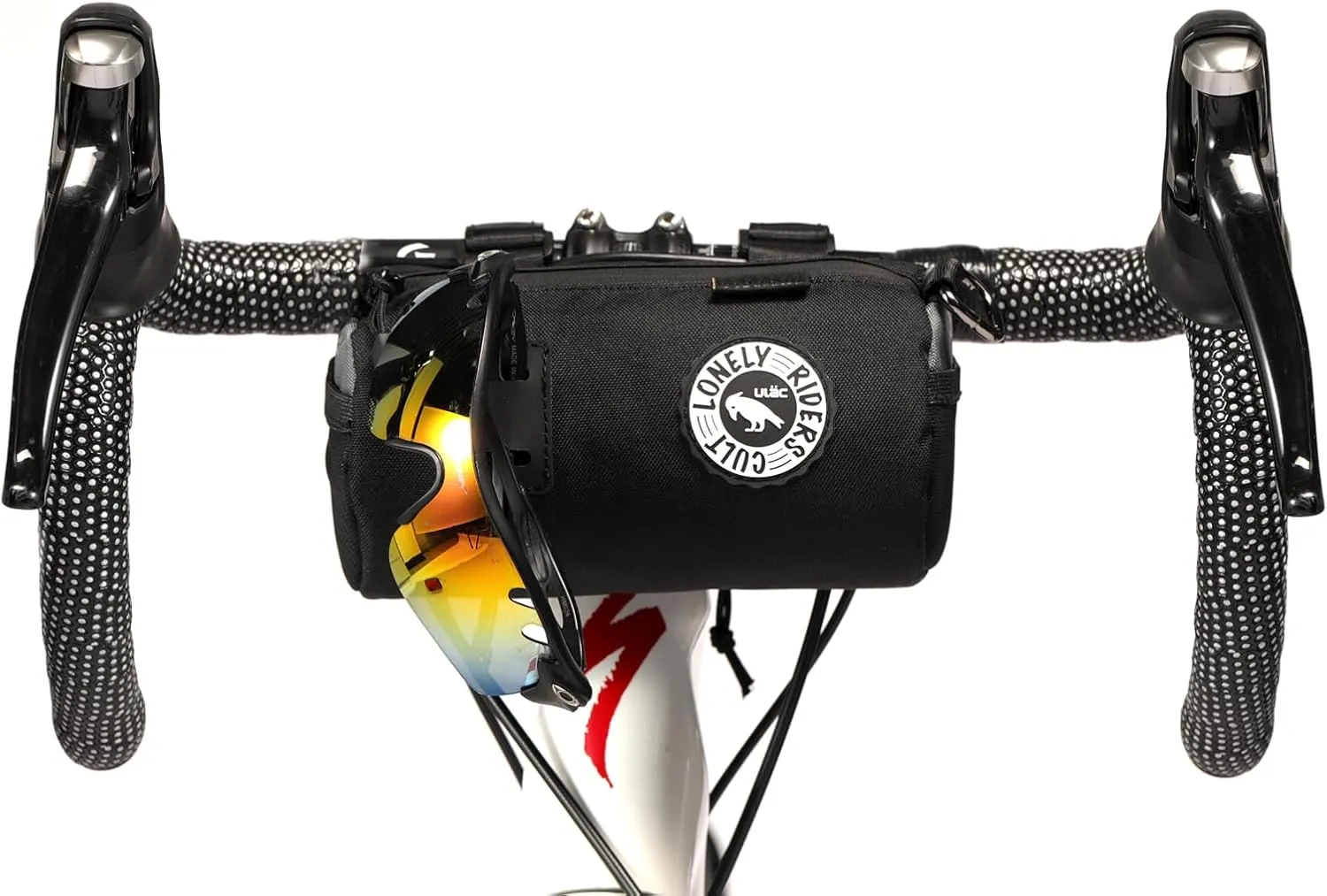 COURSIER COLLECTION Neo Porter Bike Feed Bag for Handlebar, with front eyelet accommodating lights and sunglasses and a shoulder strap for easy transport