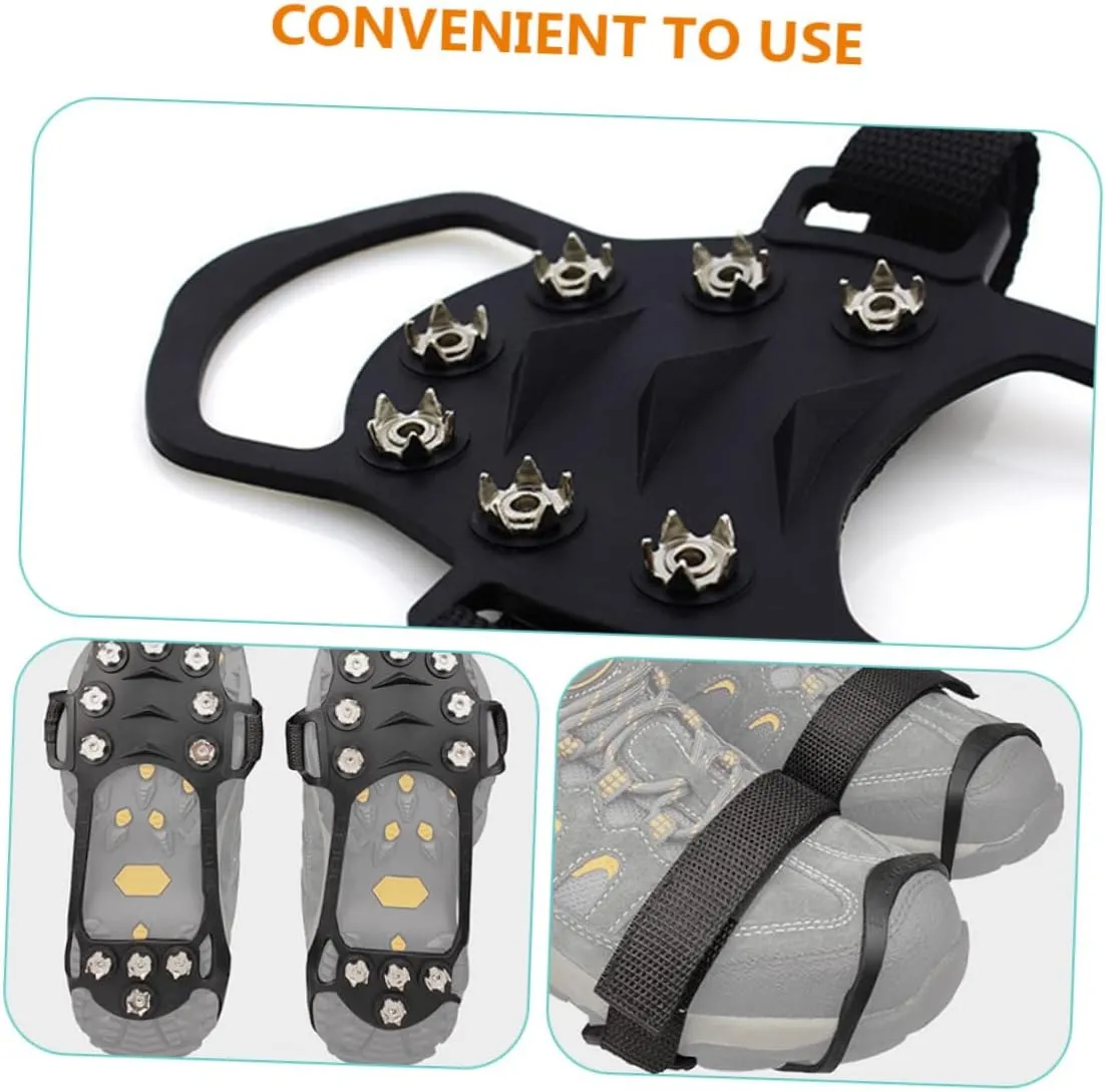 Crampon Shoe Covers Snow Spikes for Boots Shoe Ice Grippers Ice Cleats for Boots Traction Snow Cleats
