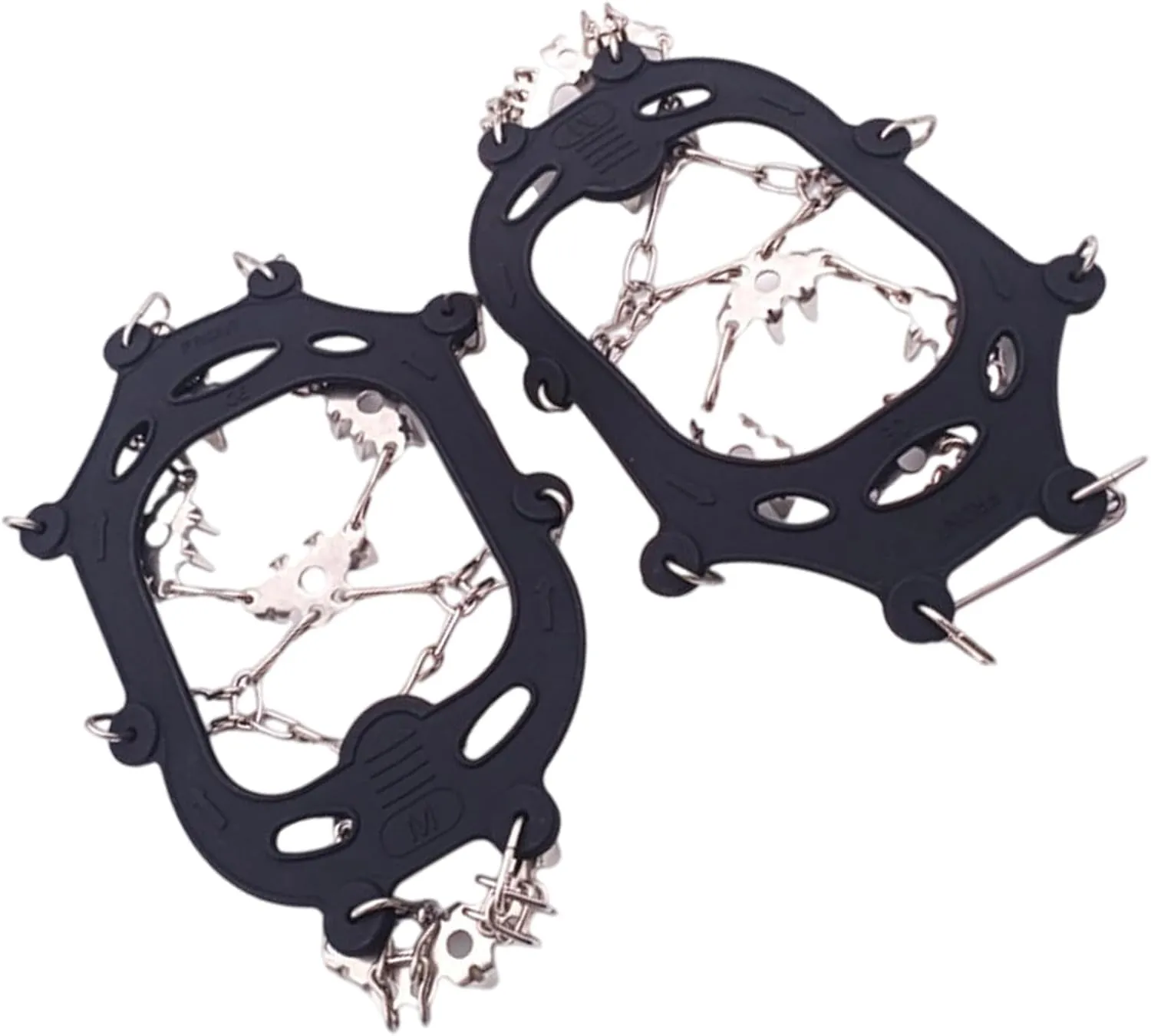 Crampons for Mountaineering Outdoor 24 Teeth Ice Climbing Crampons Ice Crampons Snow Skid Spikes Winter Clip