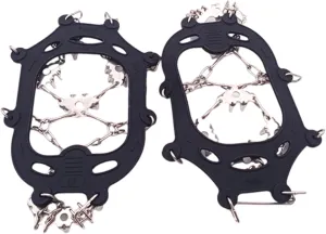 Crampons for Mountaineering Outdoor 24 Teeth Ice Climbing Crampons Ice Crampons Snow Skid Spikes Winter Clip