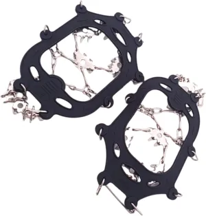 Crampons for Mountaineering Outdoor 24 Teeth Ice Climbing Crampons Ice Crampons Snow Skid Spikes Winter Clip