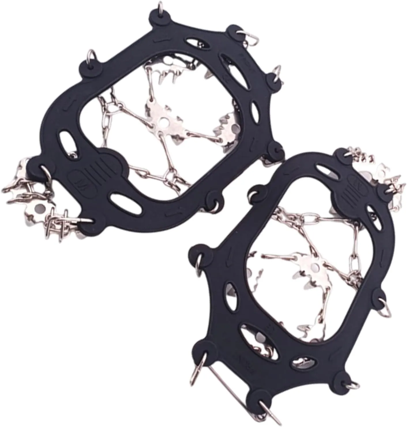 Crampons for Mountaineering Outdoor 24 Teeth Ice Climbing Crampons Ice Crampons Snow Skid Spikes Winter Clip