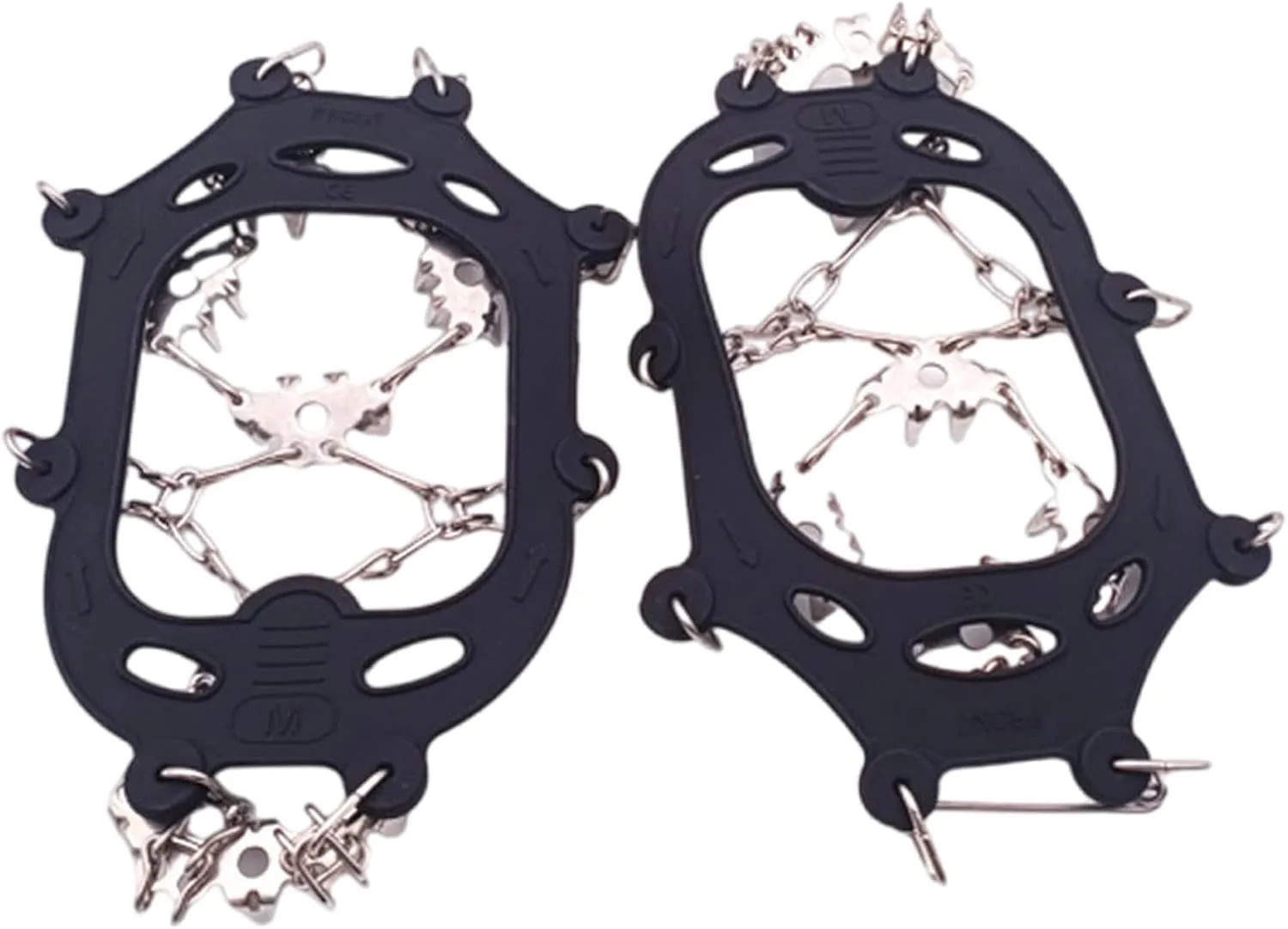 Crampons for Mountaineering Outdoor 24 Teeth Ice Climbing Crampons Ice Crampons Snow Skid Spikes Winter Clip