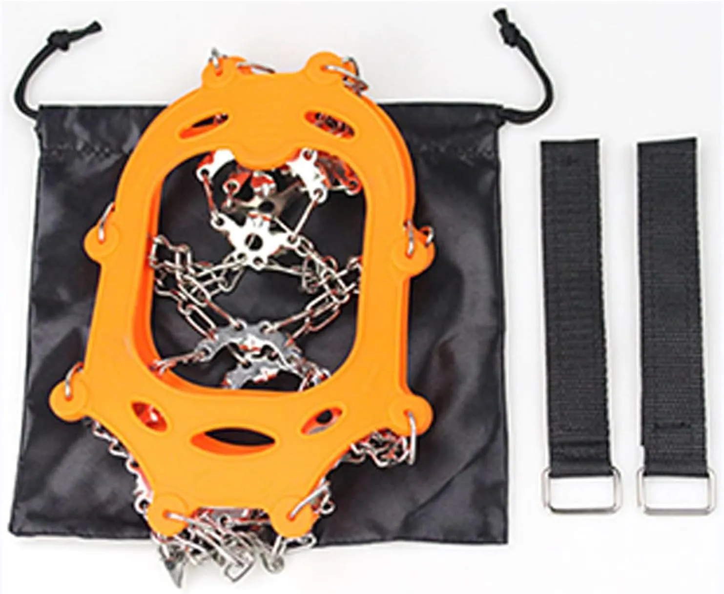 Crampons for Mountaineering Outdoor 24 Teeth Ice Climbing Crampons Ice Crampons Snow Skid Spikes Winter Clip