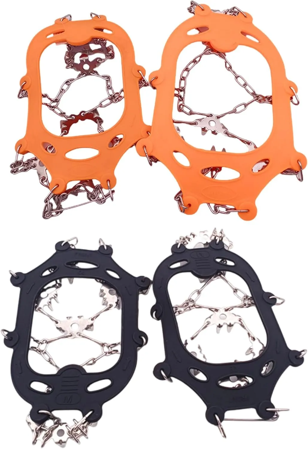 Crampons for Mountaineering Outdoor 24 Teeth Ice Climbing Crampons Ice Crampons Snow Skid Spikes Winter Clip