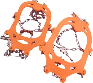 Crampons for Mountaineering Outdoor 24 Teeth Ice Climbing Crampons Ice Crampons Snow Skid Spikes Winter Clip