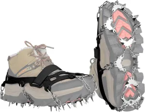 Crampons Ice Cleats Traction Snow Grips with 36 Stainless Steel Spikes Anti Slip for Running, Climbing, Mountaineering