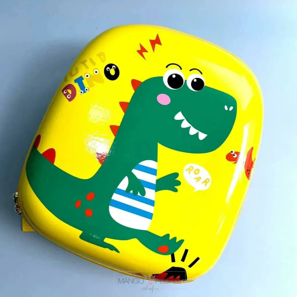 Cute and Fancy Dinosaur Theme  Hard Egg-shell Backpack For Kids